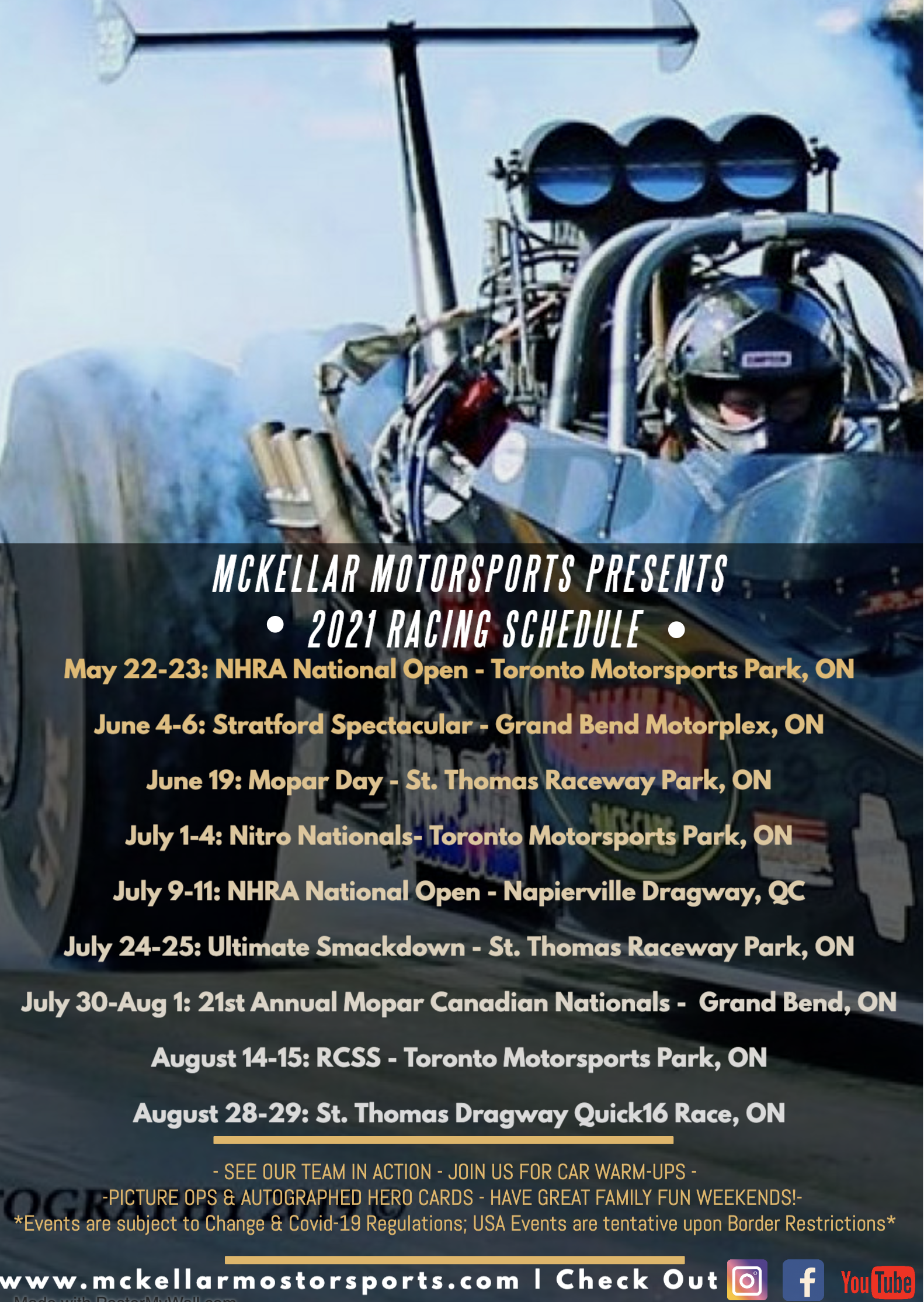2021 race schedule