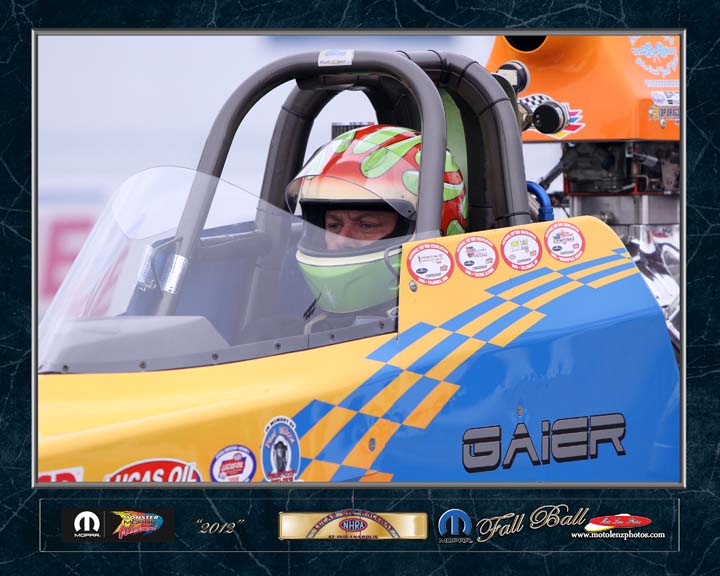 Keith driving the 'Gaier' dragster in Indianapolis McKeller2