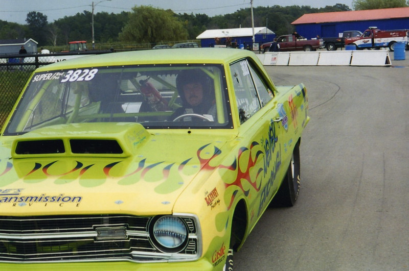 July 2004, McKellar drives off the track after racing at Toronto Motorsports Raceway Off the Track 20040004