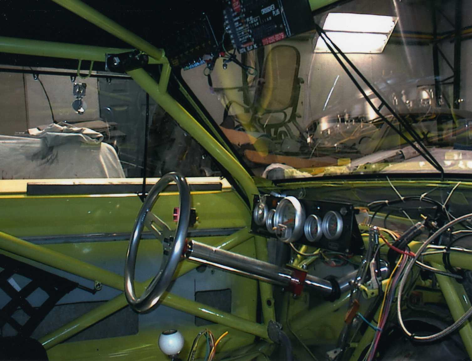 The wiring done by Keith next to the steering column The wiring done by McKellar next to the steering column.